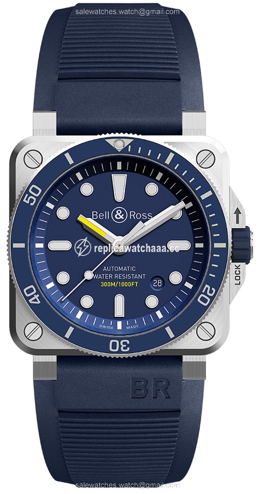 BR0392-D-BU-ST/SRB Diver Bell & Ross BR03-92 Diver 42mm Mens Watch BR0392-D-BU-ST/SRB Diver Bell & Ross BR03-92 Diver 42mm Mens Watch