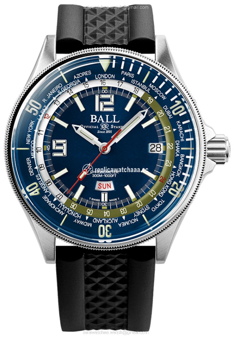 DG2232A-PC-BE Ball Watch Engineer Master II Diver Worldtime 42mm Mens Watch DG2232A-PC-BE Ball Watch Engineer Master II Diver Worldtime 42mm Mens Watch