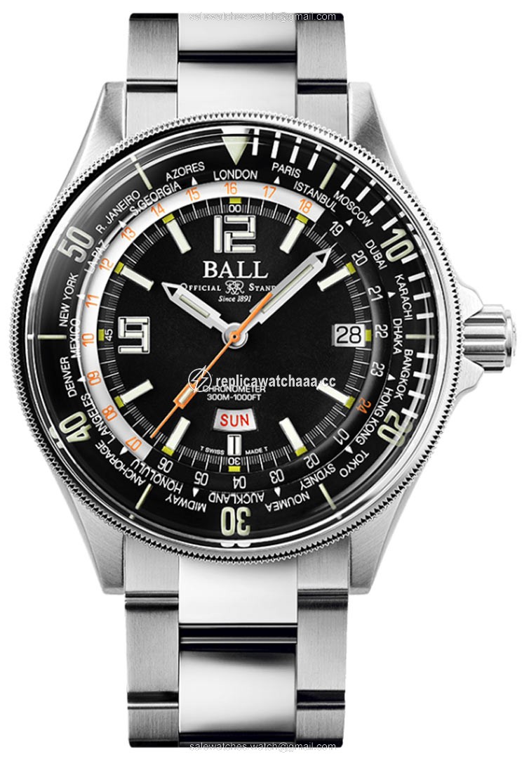 DG2232A-SC-BK Ball Watch Engineer Master II Diver Worldtime 42mm Mens Watch DG2232A-SC-BK Ball Watch Engineer Master II Diver Worldtime 42mm Mens Watch