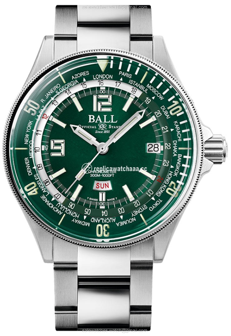 DG2232A-SC-GR Ball Watch Engineer Master II Diver Worldtime 42mm Mens Watch DG2232A-SC-GR Ball Watch Engineer Master II Diver Worldtime 42mm Mens Watch