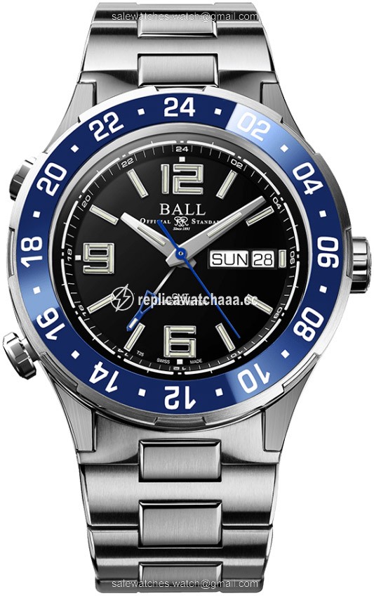 DG3030B-S6CJ-BK Ball Watch Roadmaster Marine GMT 40mm Mens Watch DG3030B-S6CJ-BK Ball Watch Roadmaster Marine GMT 40mm Mens Watch