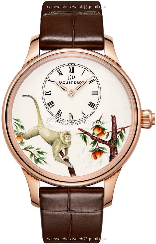 j005013208 MONKEY Jaquet Droz Les Ateliers d'Art Petite Heure Minute Enamel Painting 39mm Midsize Watch j005013208 MONKEY Jaquet Droz Les Ateliers d'Art Petite Heure Minute Enamel Painting 39mm Midsize Watch