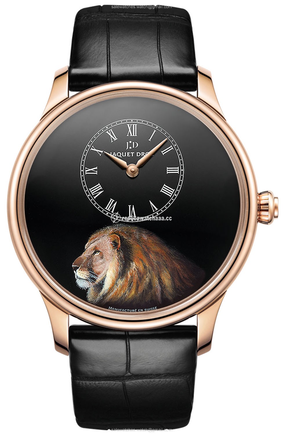 j005033314 LION Jaquet Droz Les Ateliers d'Art Petite Heure Minute Enamel Painting 43mm Mens Watch j005033314 LION Jaquet Droz Les Ateliers d'Art Petite Heure Minute Enamel Painting 43mm Mens Watch