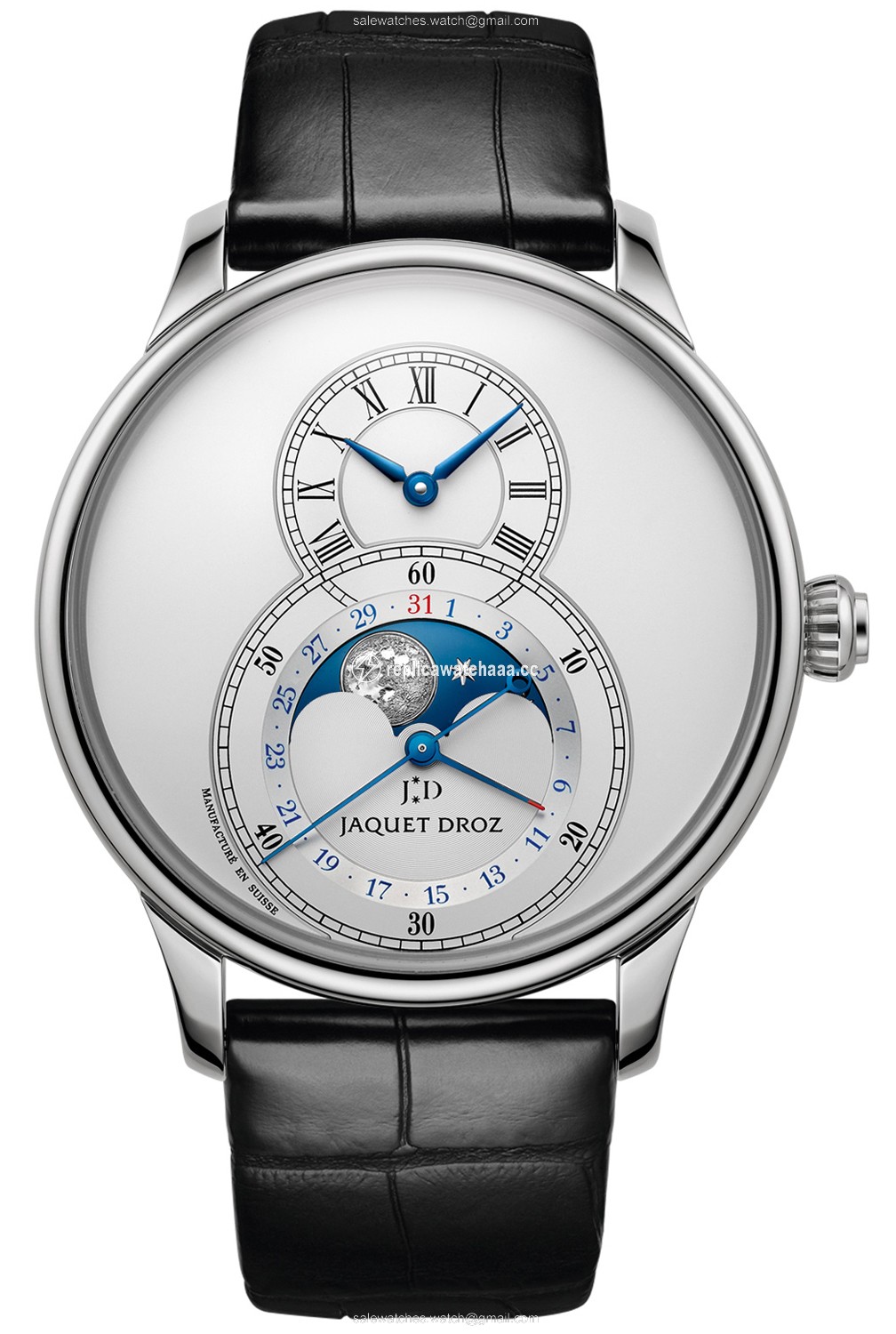 j007530240 Jaquet Droz Grande Seconde Moon 43mm Mens Watch j007530240 Jaquet Droz Grande Seconde Moon 43mm Mens Watch