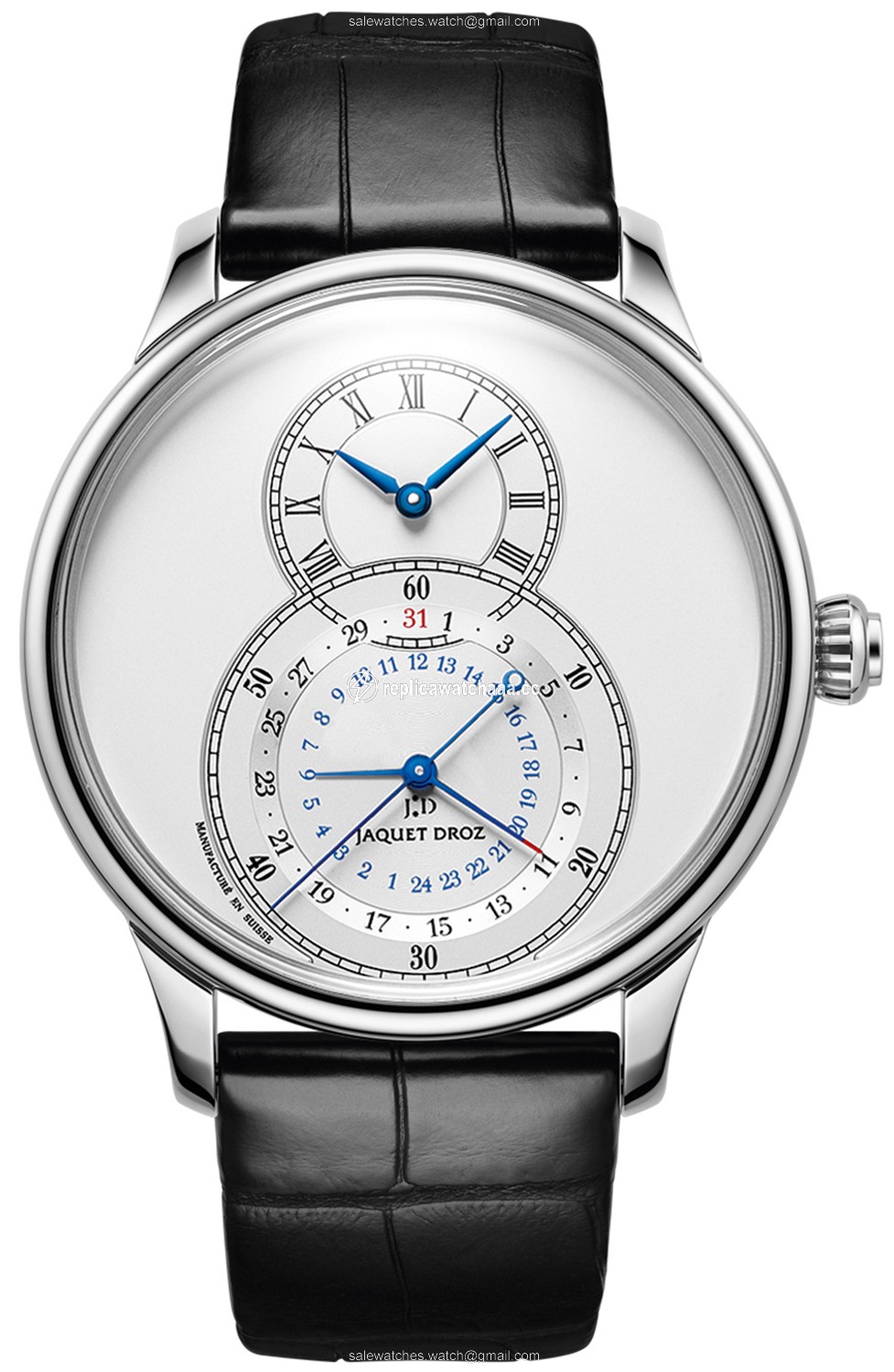 j016030240 Jaquet Droz Grande Seconde Dual Time 43mm Mens Watch j016030240 Jaquet Droz Grande Seconde Dual Time 43mm Mens Watch