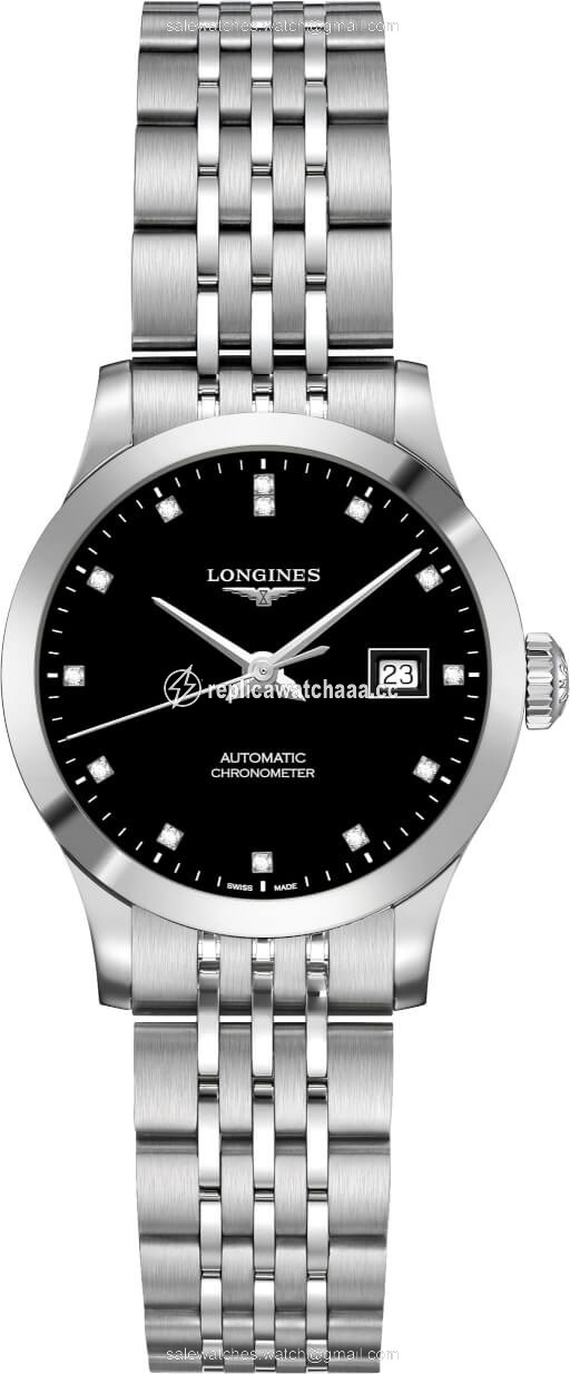 L2.321.4.57.6 L23214576 Longines Record 30mm Ladies Watch L2.321.4.57.6 L23214576 Longines Record 30mm Ladies Watch