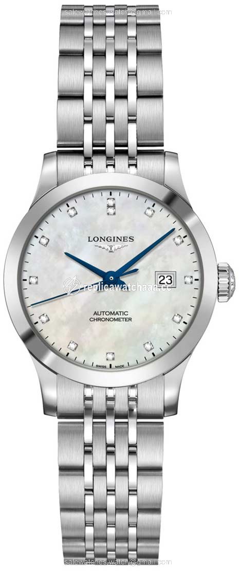 L2.321.4.87.6 L23214876 Longines Record 30mm Ladies Watch L2.321.4.87.6 L23214876 Longines Record 30mm Ladies Watch