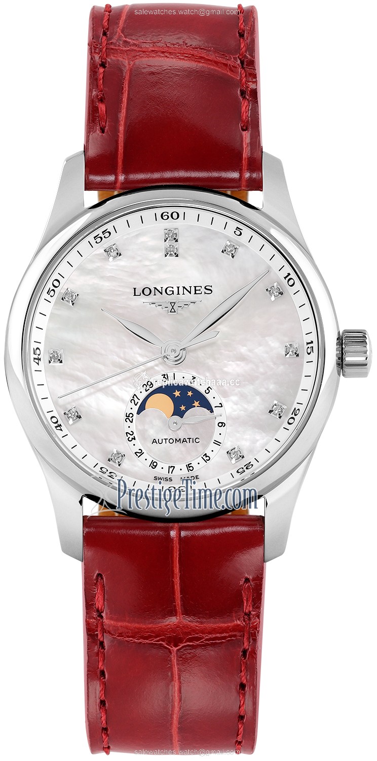 L2.409.4.87.2 L24094872 Longines Master Automatic Moonphase 34mm Ladies Watch L2.409.4.87.2 L24094872 Longines Master Automatic Moonphase 34mm Ladies Watch