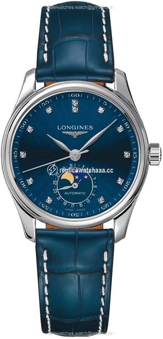 L2.409.4.97.0 L24094970 Longines Master Automatic Moonphase 34mm Ladies Watch L2.409.4.97.0 L24094970 Longines Master Automatic Moonphase 34mm Ladies Watch