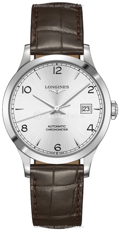 L2.820.4.76.2 L28204762 Longines Record 38.5mm Midsize Watch L2.820.4.76.2 L28204762 Longines Record 38.5mm Midsize Watch