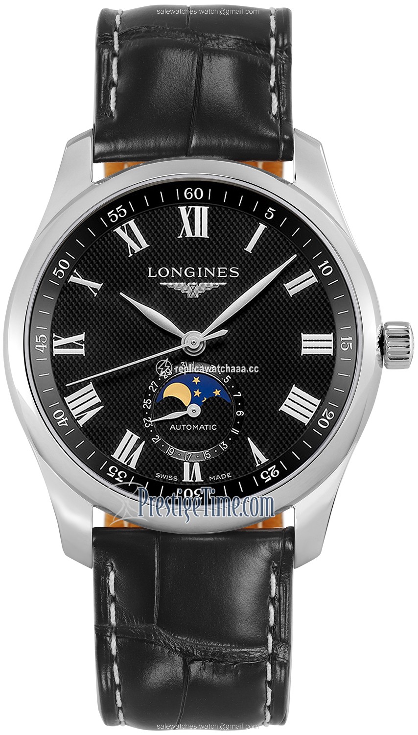 L2.909.4.51.7 L29094517 Longines Master Moonphase Automatic 40mm Mens Watch L2.909.4.51.7 L29094517 Longines Master Moonphase Automatic 40mm Mens Watch