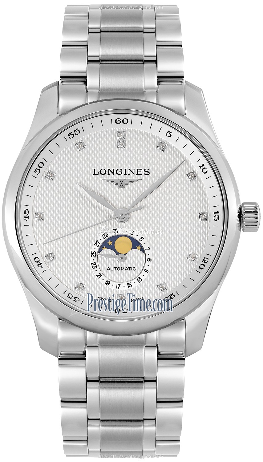 L2.909.4.77.6 L29094776 Longines Master Moonphase Automatic 40mm Mens Watch L2.909.4.77.6 L29094776 Longines Master Moonphase Automatic 40mm Mens Watch