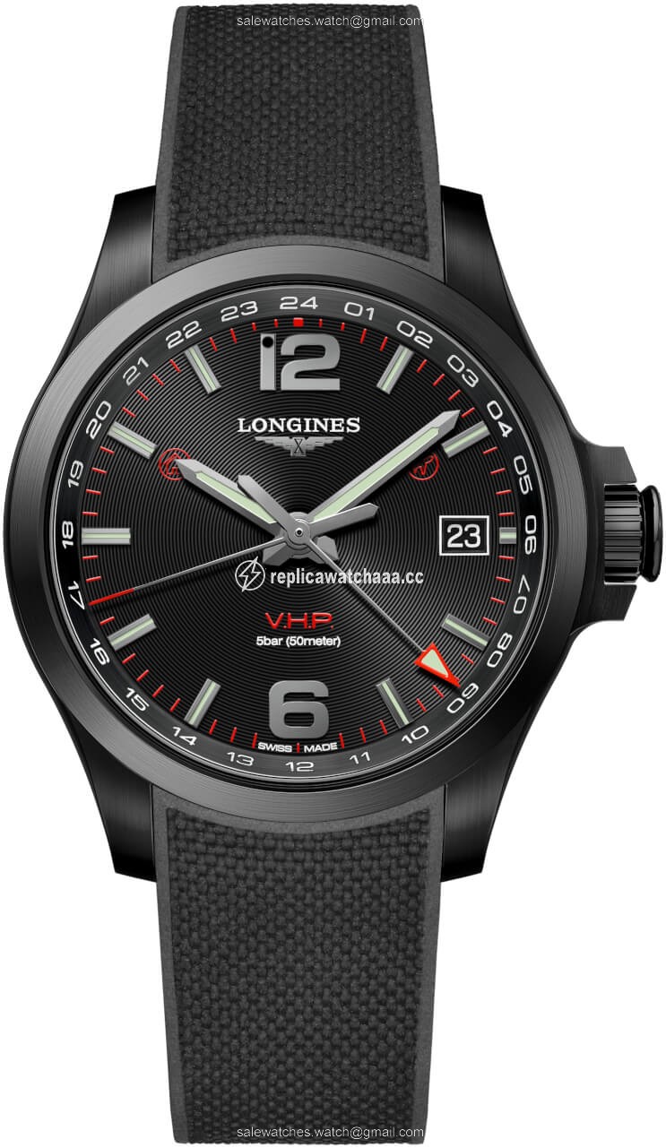 L3.718.2.56.9 L37182569 Longines Conquest V.H.P. GMT 41mm Mens Watch L3.718.2.56.9 L37182569 Longines Conquest V.H.P. GMT 41mm Mens Watch