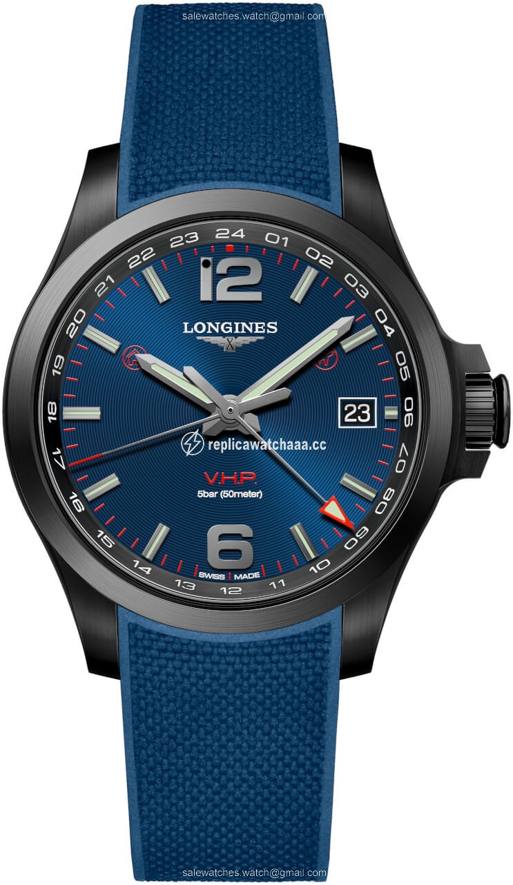 L3.718.2.96.9 L37182969 Longines Conquest V.H.P. GMT 41mm Mens Watch L3.718.2.96.9 L37182969 Longines Conquest V.H.P. GMT 41mm Mens Watch