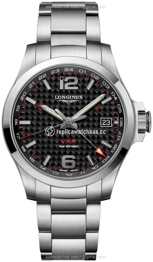 L3.718.4.66.6 L37184666 Longines Conquest V.H.P. GMT 41mm Mens Watch L3.718.4.66.6 L37184666 Longines Conquest V.H.P. GMT 41mm Mens Watch