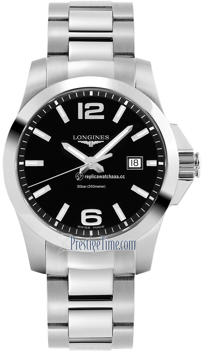 L3.759.4.58.6 L37594586 Longines Conquest Quartz 41mm Mens Watch L3.759.4.58.6 L37594586 Longines Conquest Quartz 41mm Mens Watch