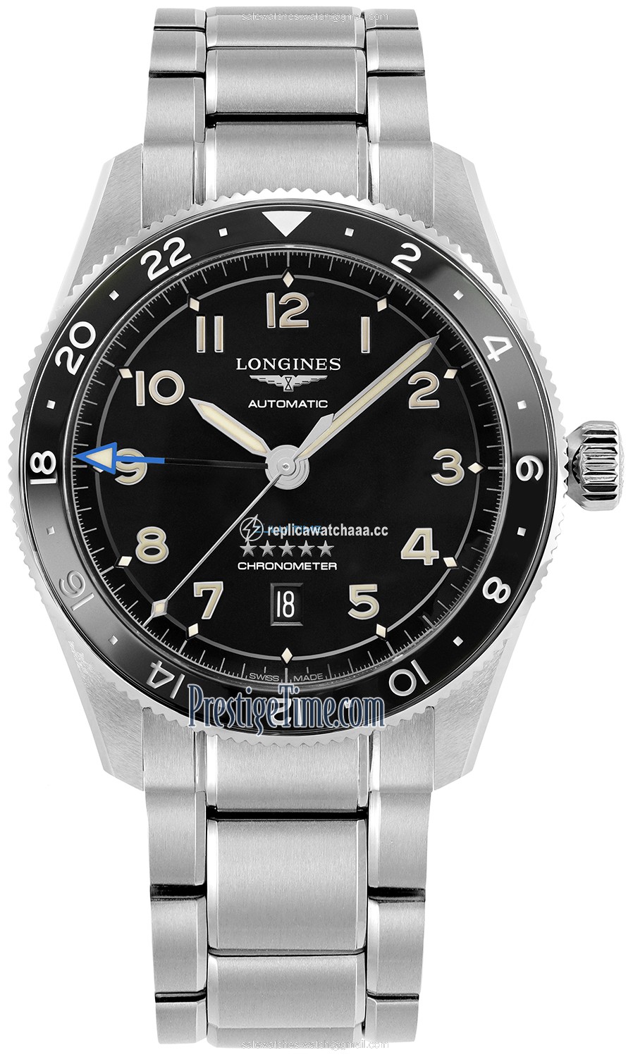 L3.812.4.53.6 L38124536 Longines Spirit Zulu Time 42mm Mens Watch L3.812.4.53.6 L38124536 Longines Spirit Zulu Time 42mm Mens Watch