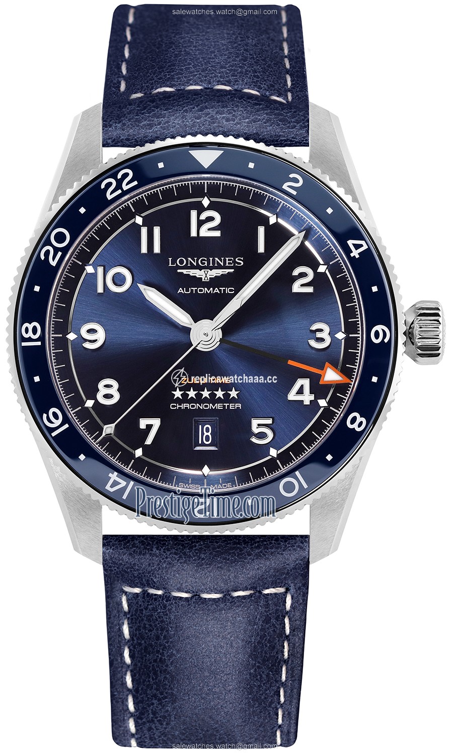 L3.812.4.93.2 L38124932 Longines Spirit Zulu Time 42mm Mens Watch L3.812.4.93.2 L38124932 Longines Spirit Zulu Time 42mm Mens Watch