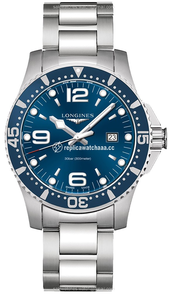 L3.840.4.96.6 Longines HydroConquest Quartz 44mm Mens Watch L3.840.4.96.6 Longines HydroConquest Quartz 44mm Mens Watch