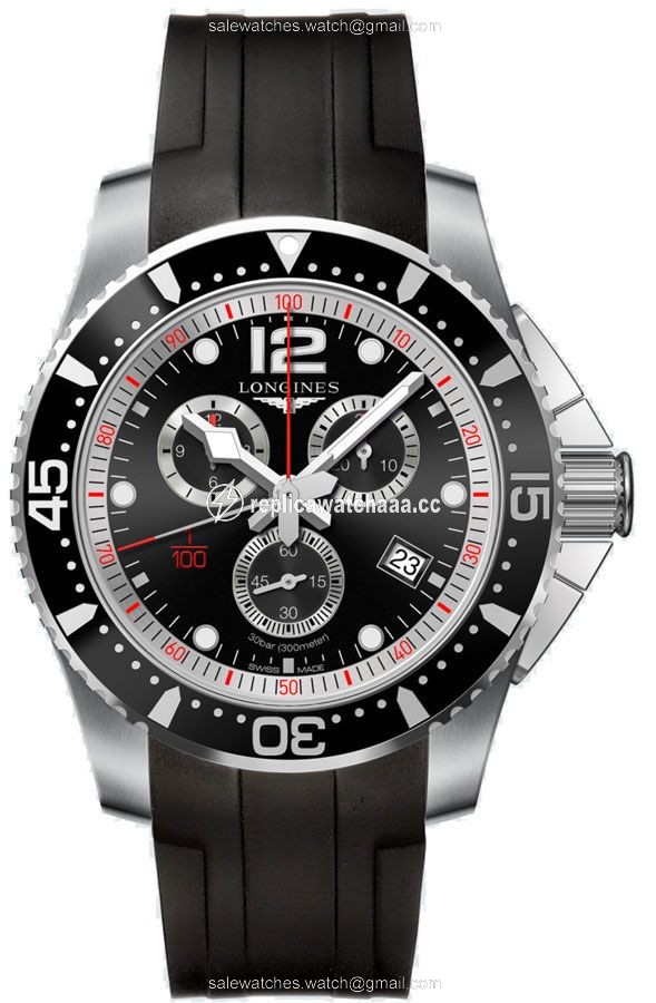 L3.843.4.56.2 L38434562 Longines HydroConquest Quartz Chrono 47mm Mens Watch L3.843.4.56.2 L38434562 Longines HydroConquest Quartz Chrono 47mm Mens Watch