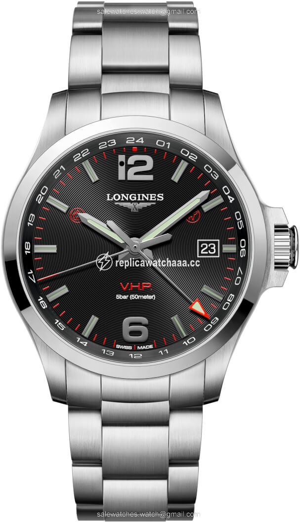 L3.728.4.56.6 L37284566 Longines Conquest V.H.P. GMT 43mm Mens Watch L3.728.4.56.6 L37284566 Longines Conquest V.H.P. GMT 43mm Mens Watch