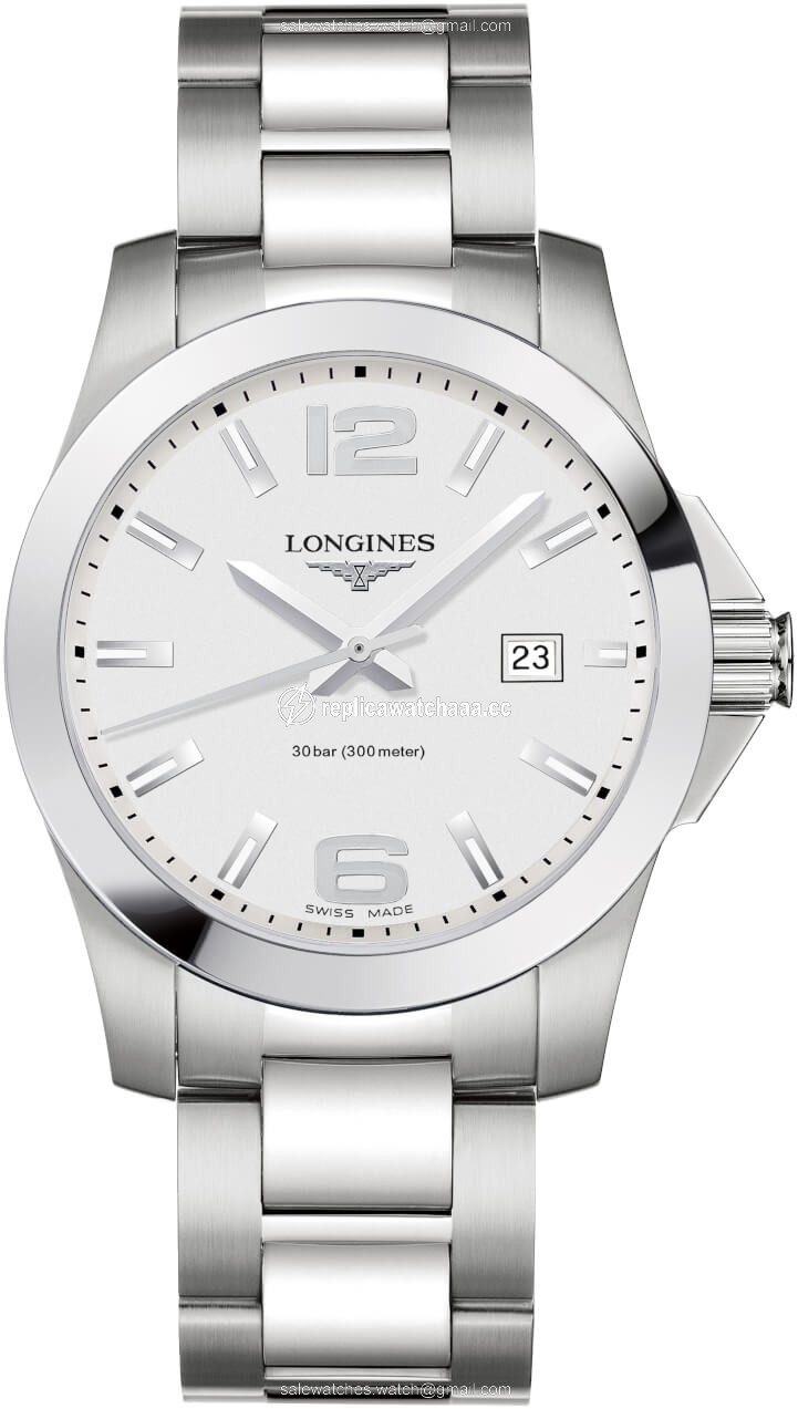 L3.759.4.76.6 L37594766 Longines Conquest Quartz 41mm Mens Watch L3.759.4.76.6 L37594766 Longines Conquest Quartz 41mm Mens Watch