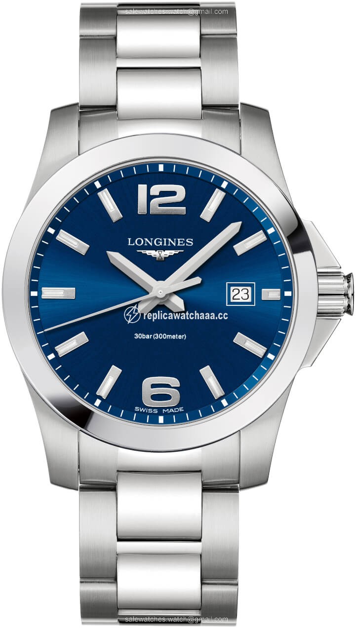 L3.759.4.96.6 L37594966 Longines Conquest Quartz 41mm Mens Watch L3.759.4.96.6 L37594966 Longines Conquest Quartz 41mm Mens Watch