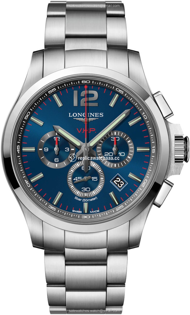 L3.727.4.96.6 L37274966 Longines Conquest V.H.P. Chronograph 44mm Mens Watch L3.727.4.96.6 L37274966 Longines Conquest V.H.P. Chronograph 44mm Mens Watch