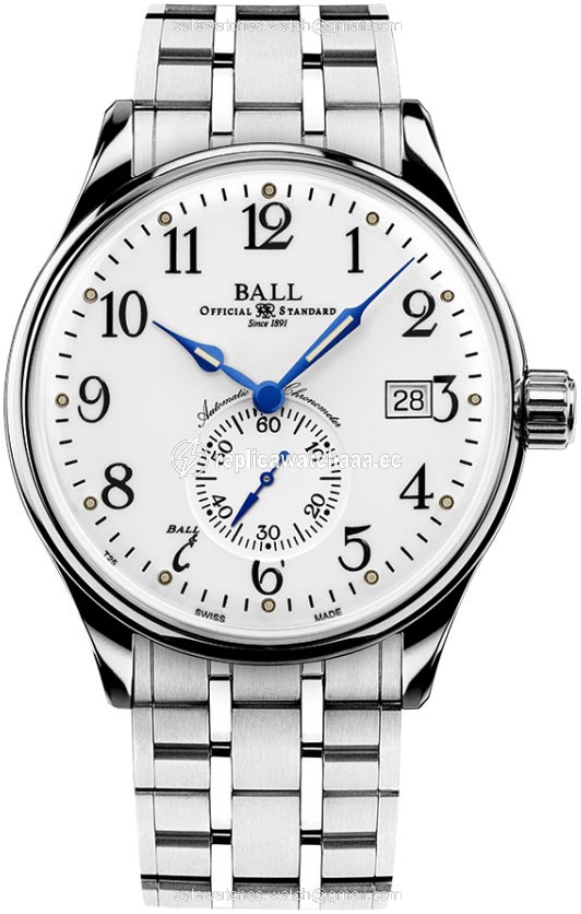 NM3888D-S1CJ-WH Ball Watch Trainmaster Standard Time Mens Watch NM3888D-S1CJ-WH Ball Watch Trainmaster Standard Time Mens Watch
