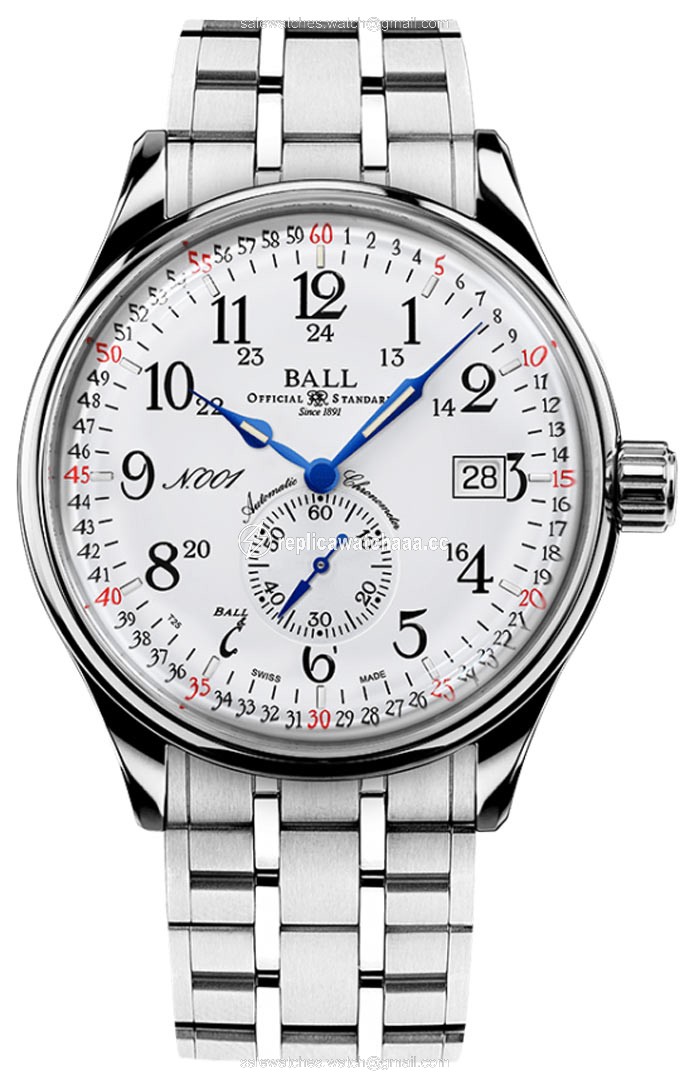 NM3888D-S4CJ-WH Ball Watch Trainmaster Standard Time Mens Watch NM3888D-S4CJ-WH Ball Watch Trainmaster Standard Time Mens Watch