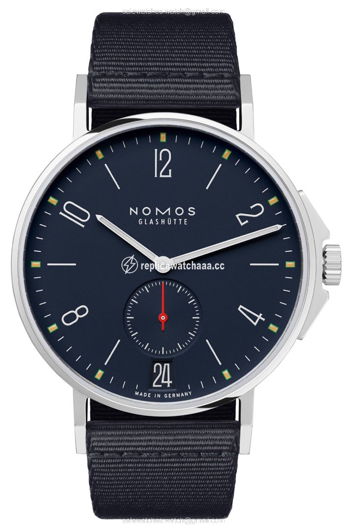 558 Atlantic Sapphire Case back Nomos Glashutte Ahoi Date 40.3mm Mens Watch 558 Atlantic Sapphire Case back Nomos Glashutte Ahoi Date 40.3mm Mens Watch