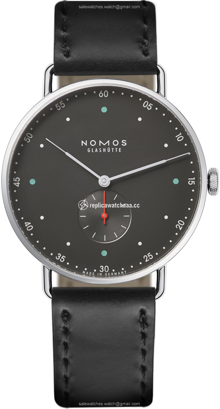 1112 Stadtschwarz Stainless Steel Back Nomos Glashutte Metro 38 38.5mm Mens Watch 1112 Stadtschwarz Stainless Steel Back Nomos Glashutte Metro 38 38.5mm Mens Watch