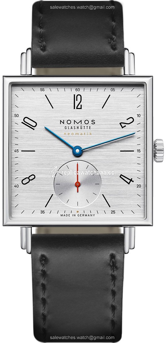423 Silvercut Nomos Glashutte Tetra Neomatik 39mm Square Mens Watch 423 Silvercut Nomos Glashutte Tetra Neomatik 39mm Square Mens Watch