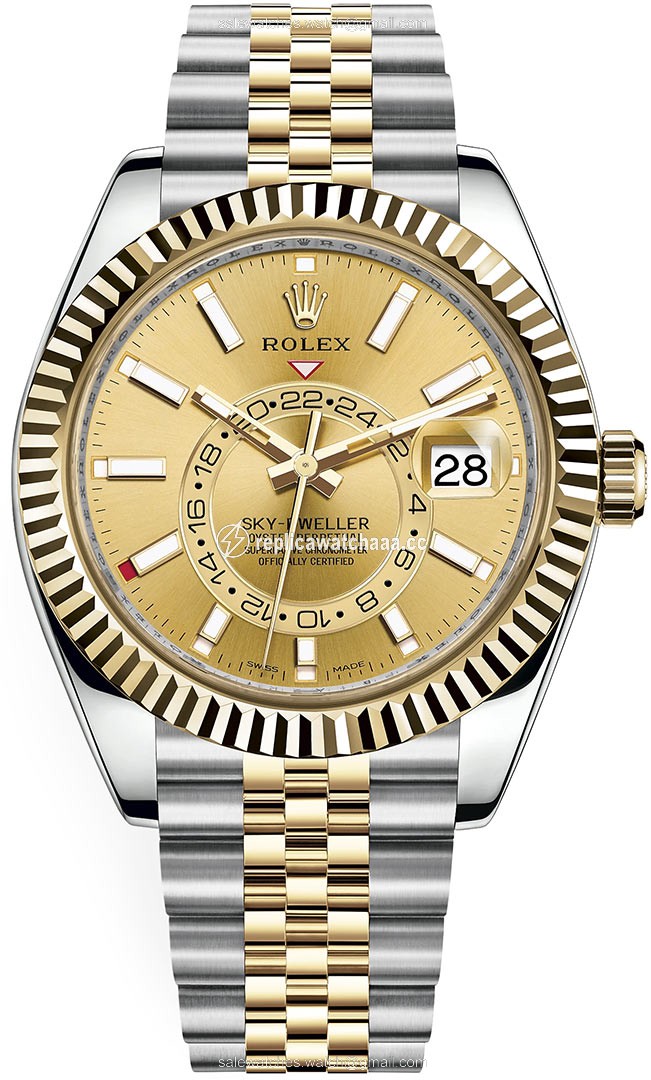 326933 Champagne Index Jubilee Rolex Sky Dweller 42mm Mens Watch 326933 Champagne Index Jubilee Rolex Sky Dweller 42mm Mens Watch