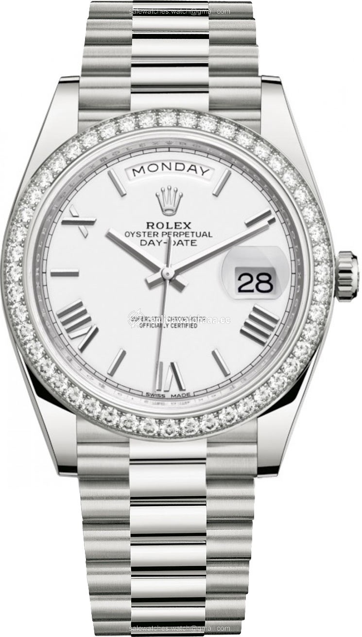 228349RBR White Roman Rolex Day-Date 40mm White Gold Mens Watch 228349RBR White Roman Rolex Day-Date 40mm White Gold Mens Watch