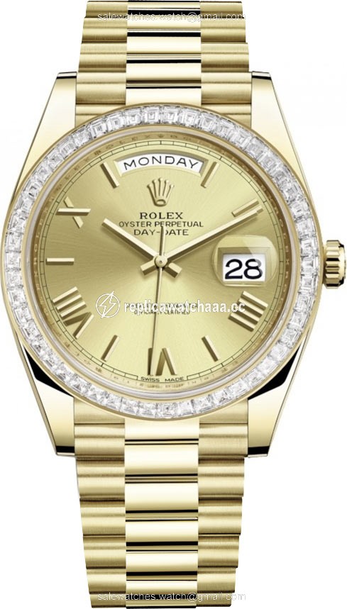 228398TBR Champagne Roman Rolex Day-Date 40mm Yellow Gold Mens Watch 228398TBR Champagne Roman Rolex Day-Date 40mm Yellow Gold Mens Watch
