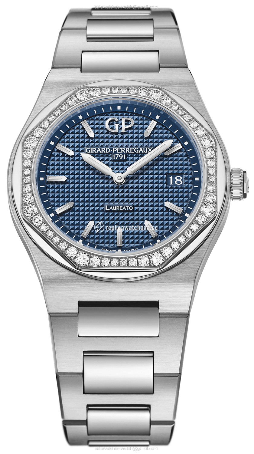 80189d11a431-11a Girard Perregaux Laureato Quartz 34mm Ladies Watch 80189d11a431-11a Girard Perregaux Laureato Quartz 34mm Ladies Watch
