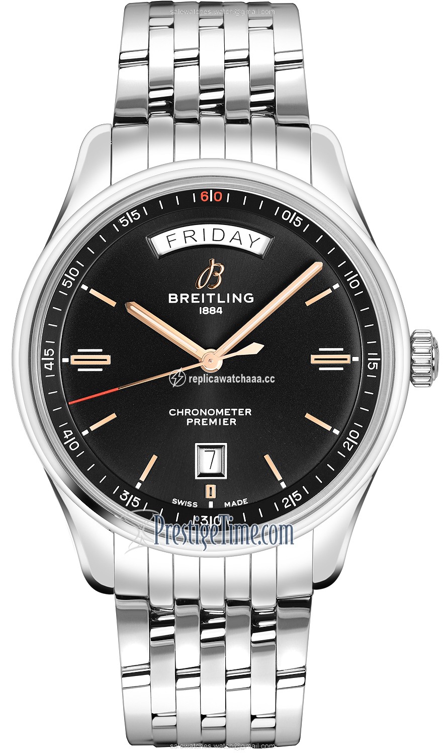 a45340241b1a1 Breitling Premier Automatic Day Date 40 Mens Watch a45340241b1a1 Breitling Premier Automatic Day Date 40 Mens Watch