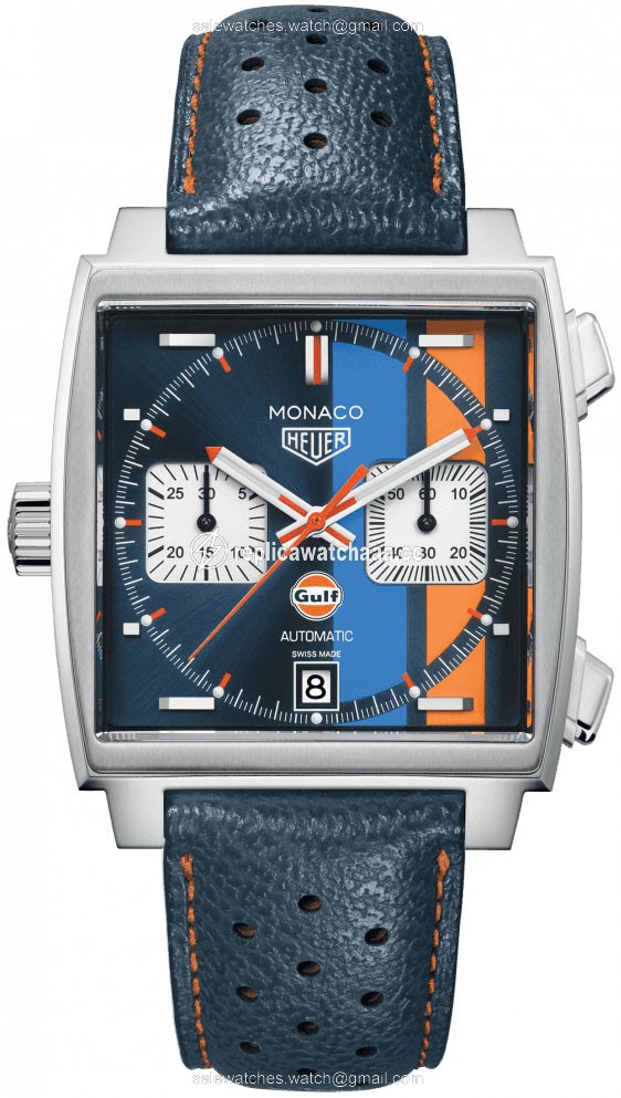 caw211r.fc6401 Gulf Special Edition Tag Heuer Monaco Chronograph Mens Watch caw211r.fc6401 Gulf Special Edition Tag Heuer Monaco Chronograph Mens Watch