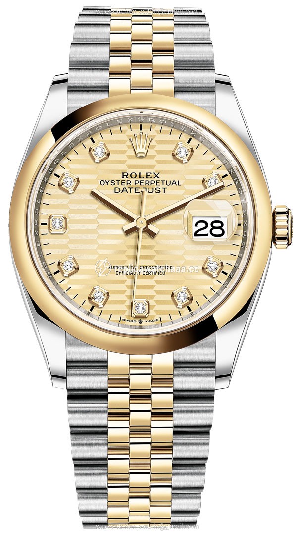 126203 Golden Fluted Diamond Jubilee Rolex Datejust 36mm Stainless Steel and Yellow Gold Ladies Watch 126203 Golden Fluted Diamond Jubilee Rolex Datejust 36mm Stainless Steel and Yellow Gold Ladies Watch