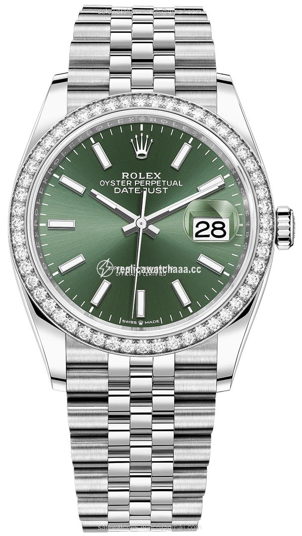 126284rbr Mint Green Index Jubilee Rolex Datejust 36mm Stainless Steel Midsize Watch 126284rbr Mint Green Index Jubilee Rolex Datejust 36mm Stainless Steel Midsize Watch