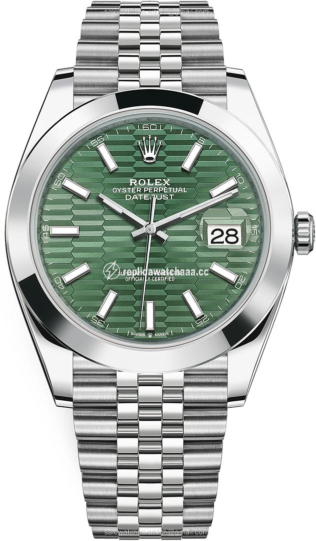 126300 Mint Green Fluted Jubilee Rolex Datejust 41mm Stainless Steel Mens Watch 126300 Mint Green Fluted Jubilee Rolex Datejust 41mm Stainless Steel Mens Watch