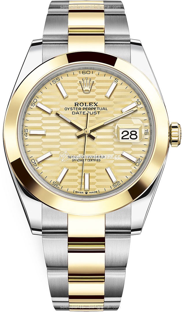 126303 Golden Fluted Oyster Rolex Datejust 41mm Steel and Yellow Gold Mens Watch 126303 Golden Fluted Oyster Rolex Datejust 41mm Steel and Yellow Gold Mens Watch