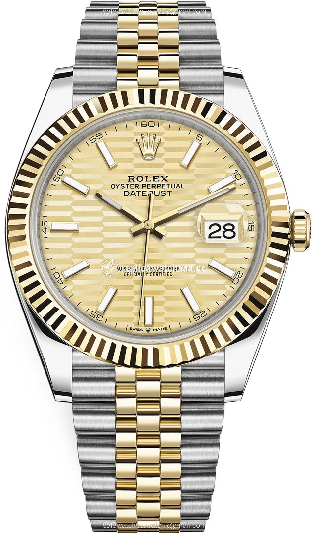 126333 Golden Fluted Jubilee Rolex Datejust 41mm Steel and Yellow Gold Mens Watch 126333 Golden Fluted Jubilee Rolex Datejust 41mm Steel and Yellow Gold Mens Watch