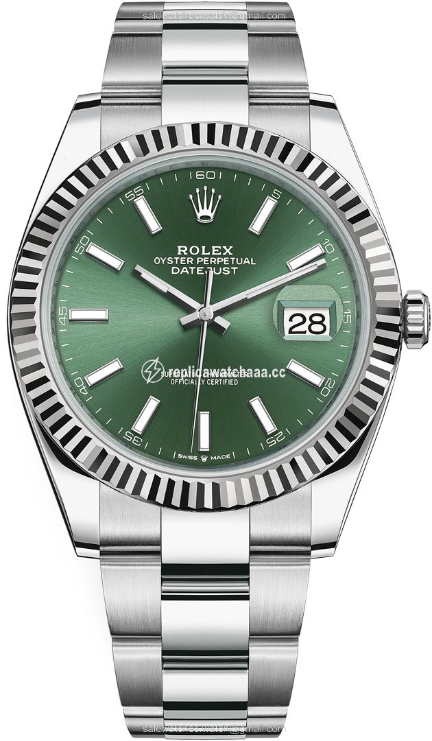 126334 Mint Green Oyster Rolex Datejust 41mm Stainless Steel Mens Watch 126334 Mint Green Oyster Rolex Datejust 41mm Stainless Steel Mens Watch