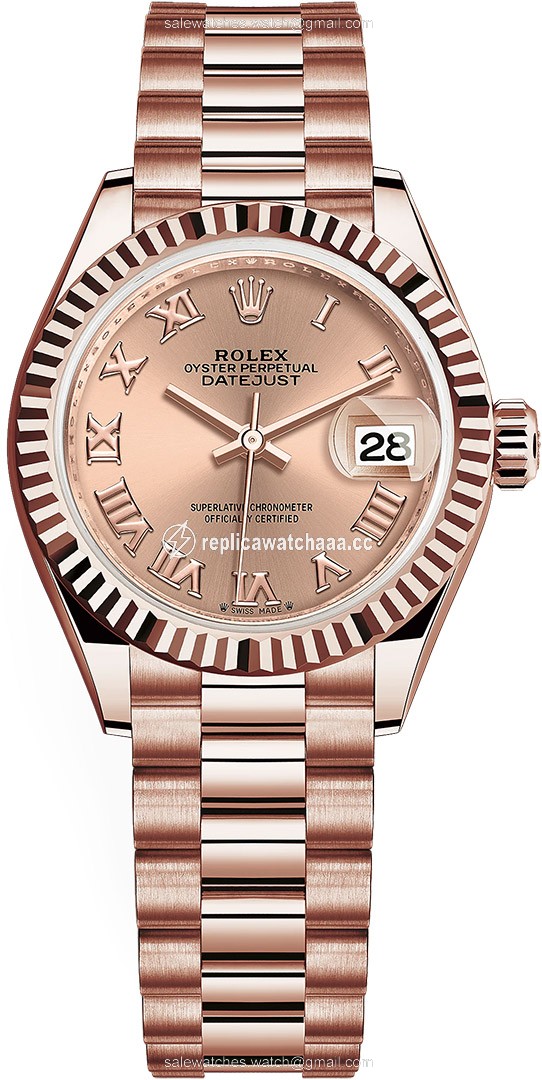 279175 Rose Roman Jubilee Rolex Lady Datejust 28mm Everose Gold Ladies Watch 279175 Rose Roman Jubilee Rolex Lady Datejust 28mm Everose Gold Ladies Watch