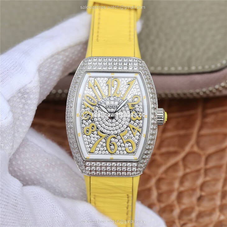Franck Muller Vanguard Ladies ABF Factory Cowhide Strap Franck Muller Vanguard Ladies ABF Factory Cowhide Strap