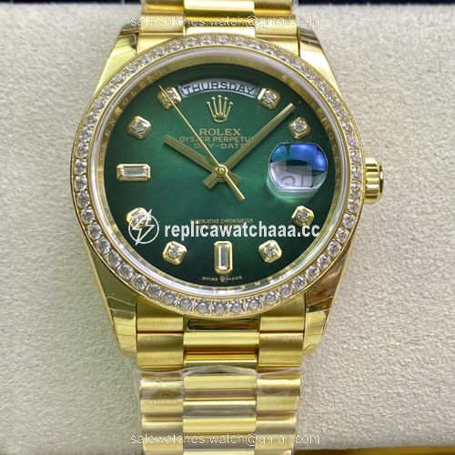 Rolex Day Date M128348RBR-0035 EW Factory Yellow Gold Rolex Day Date M128348RBR-0035 EW Factory Yellow Gold