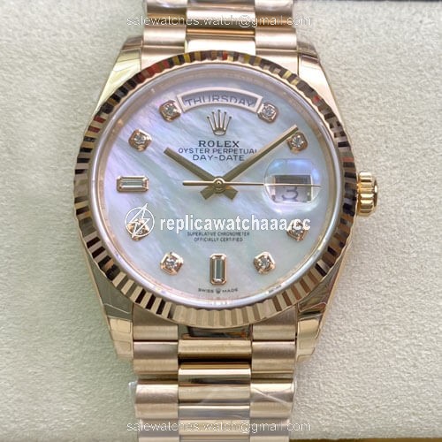 Rolex Day Date M128235-0029 EW Factory White Mother-Of-Pearl Dial Rolex Day Date M128235-0029 EW Factory White Mother-Of-Pearl Dial