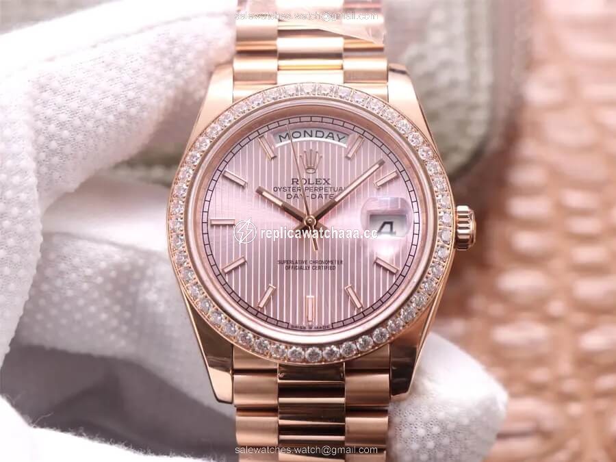 Rolex Day Date M228345RBR-0010 EW Factory Rose Gold Rolex Day Date M228345RBR-0010 EW Factory Rose Gold